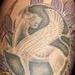 Tattoos - saffron flowers color half sleeve tattoo - 58324